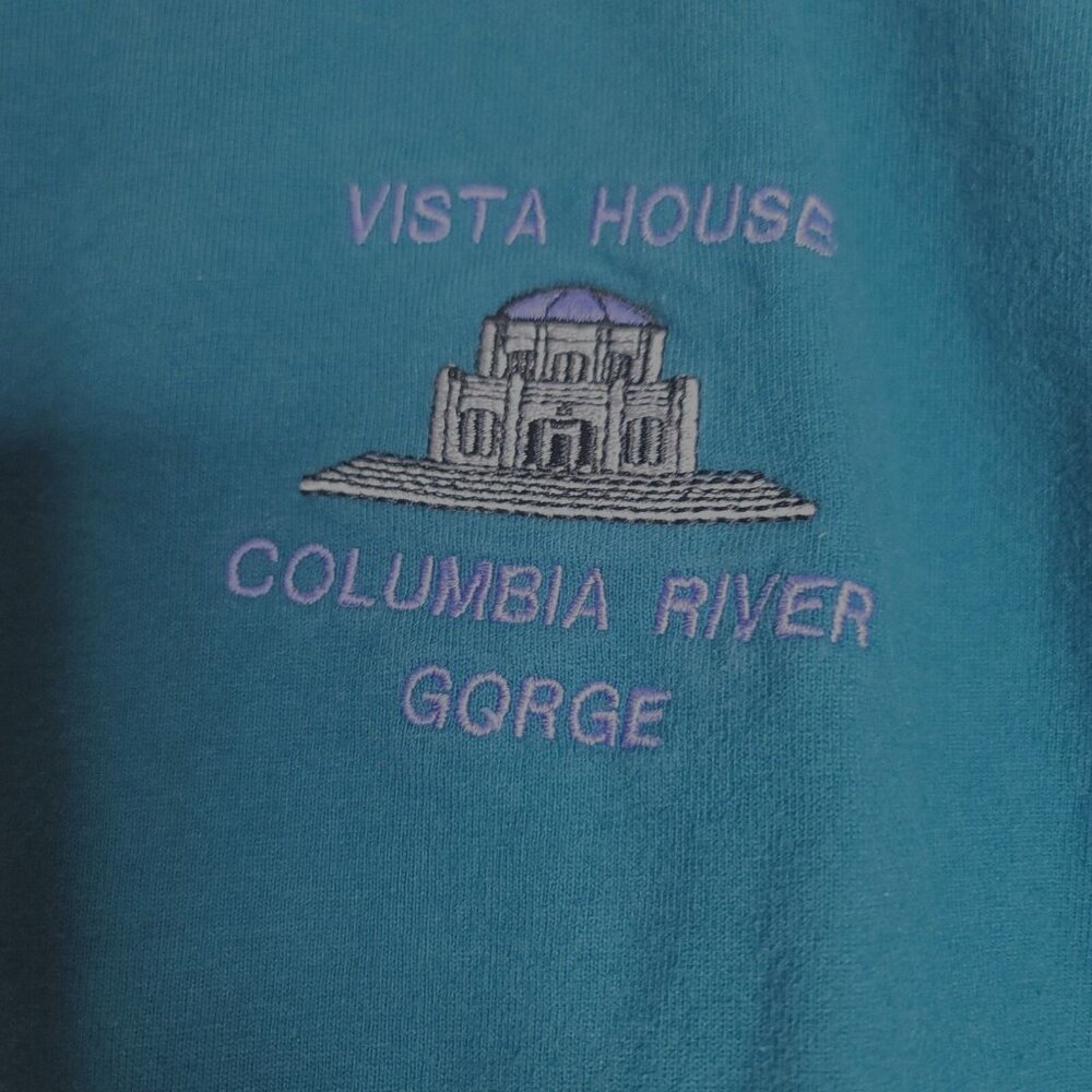 Vista House Shirt Mens XL Blue Signal Sports Oregon Columbia River Gorge